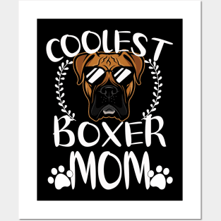 Glasses Coolest Boxer Dog Mom Posters and Art